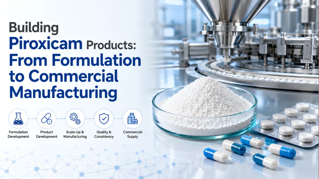Building Piroxicam Products: From Formulation to Commercial Manufacturing - Heer Pharma
